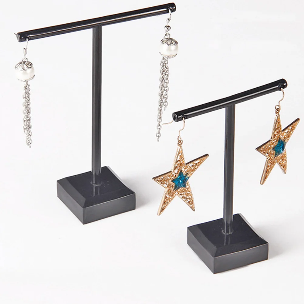 

4Pcs Acrylic Earrings Stand Necklace Bracelet Rings Display Organizer Simple Generous Gift for Friends Families Home Decor