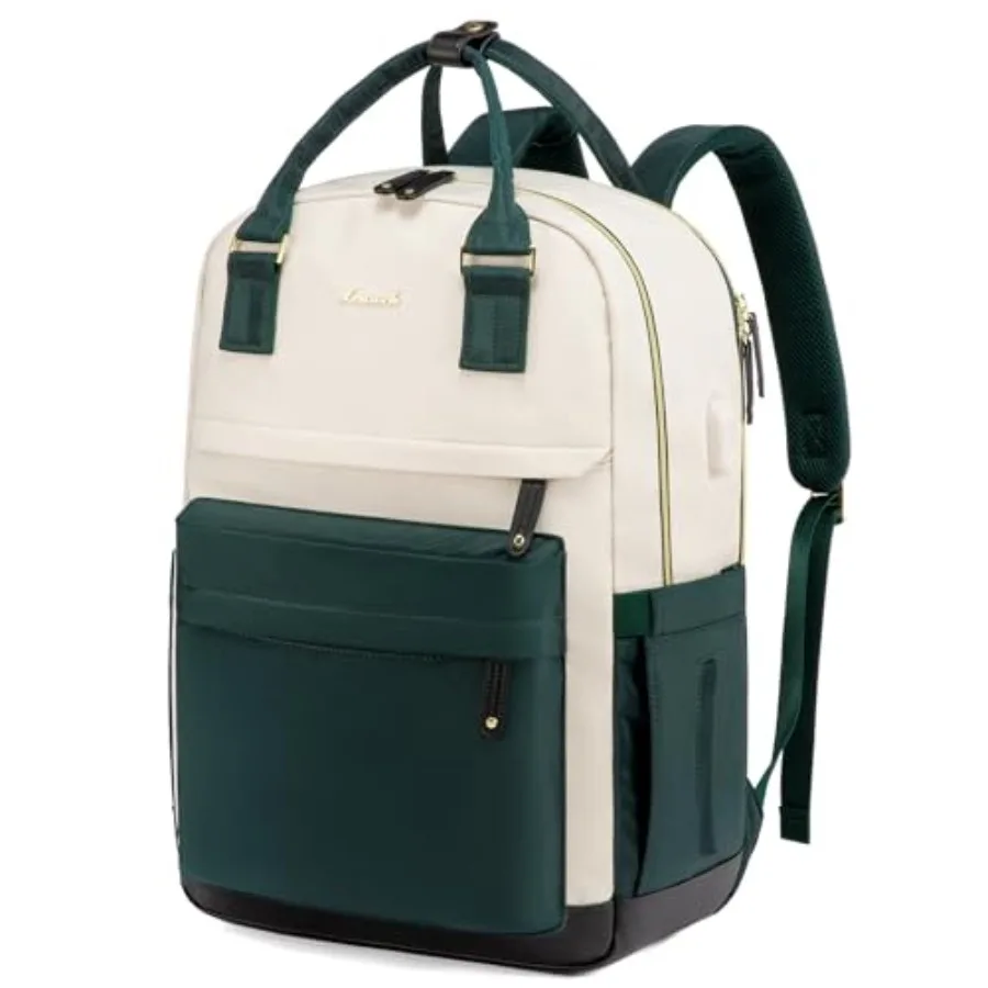 

Travel Laptop Backpack Women, Anti-theft Laptop Bag with USB Port, Fashion Waterproof Computer Backpacks Teacher Nurse Backpack