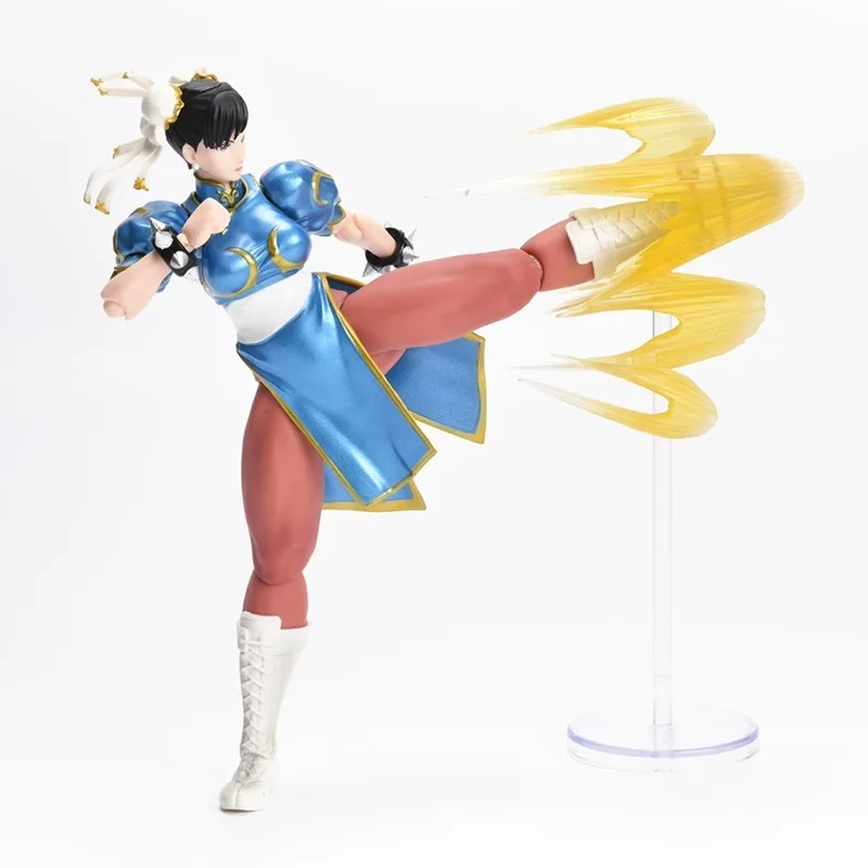 Originale Genuino Bandai Anime Street Fighter Chun-Li Outfit 2 SHF Modello Giocattoli Action Figure Regali Da Collezione Ornamenti Ragazzi Bambini