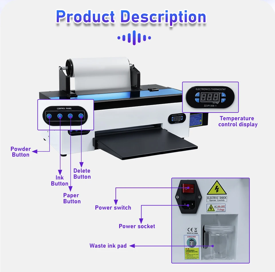 Imagem -03 - Direto para Filmar Impressora para Jeans Impressora de Transferência Digital Dtf a3 R1390 a3 R1390