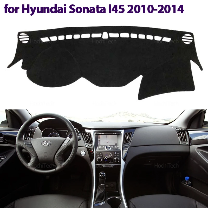 Dashboard Cover Protective Pad for Hyundai Sonata I45 2010 2011 2012 2013 2014 YF Accessories Dash Board Sunshade Anto-UV Carpet