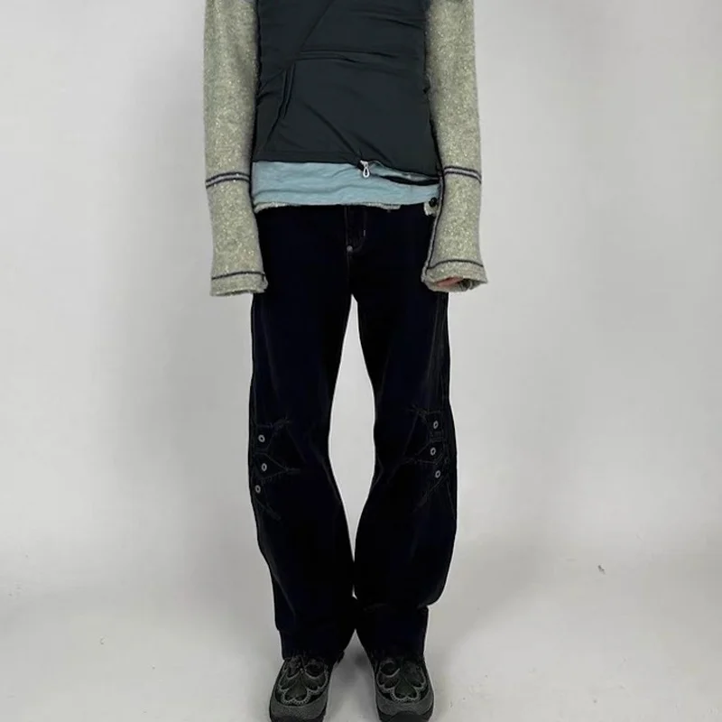 

Американские мужские широкие джинсы Kiko Kostadinov, повседневные свободные джинсы прямого кроя, длинные брюки со средней талией