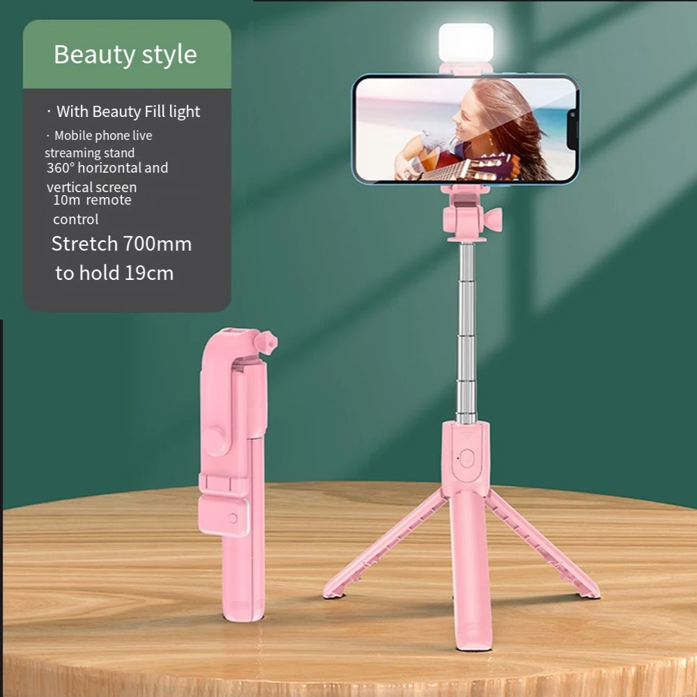 Selfie Tripod Premium Wireless Stainless Steel Remote Scalable For 360-Degree Rotation Selfie Tripod  Selfie Tripod Premium Sel