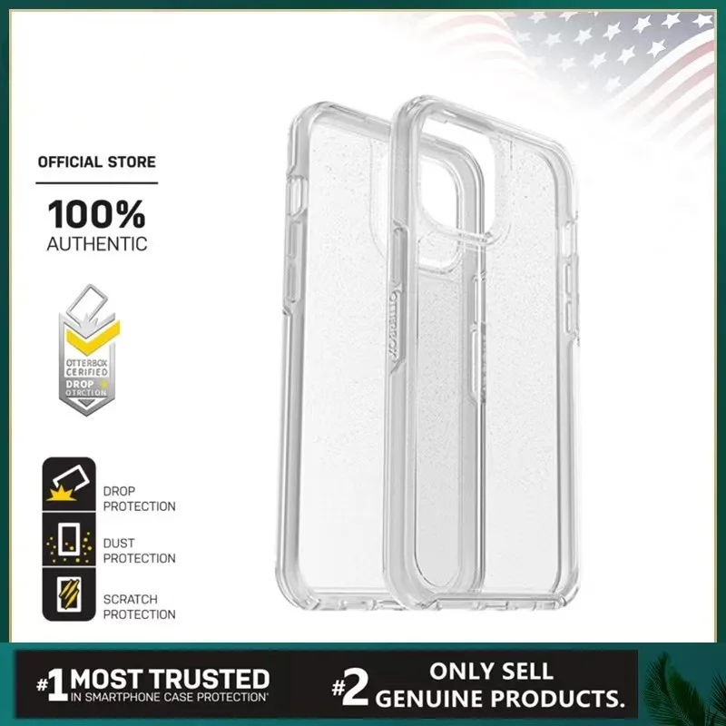 OT Phone case For iPhone 11 12 13 14 15 16 pro max  Otter~box clear Symmetry Series Phone Case  phone cover Ot~ With Package