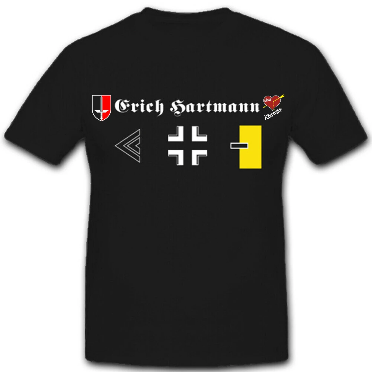 Erich Hartmann Bubi Jagdflieger Luftwaffe Bundeswehr Pilot T-Shirt. Summer Cotton O-Neck Short Sleeve Mens T Shirt New S-3XL