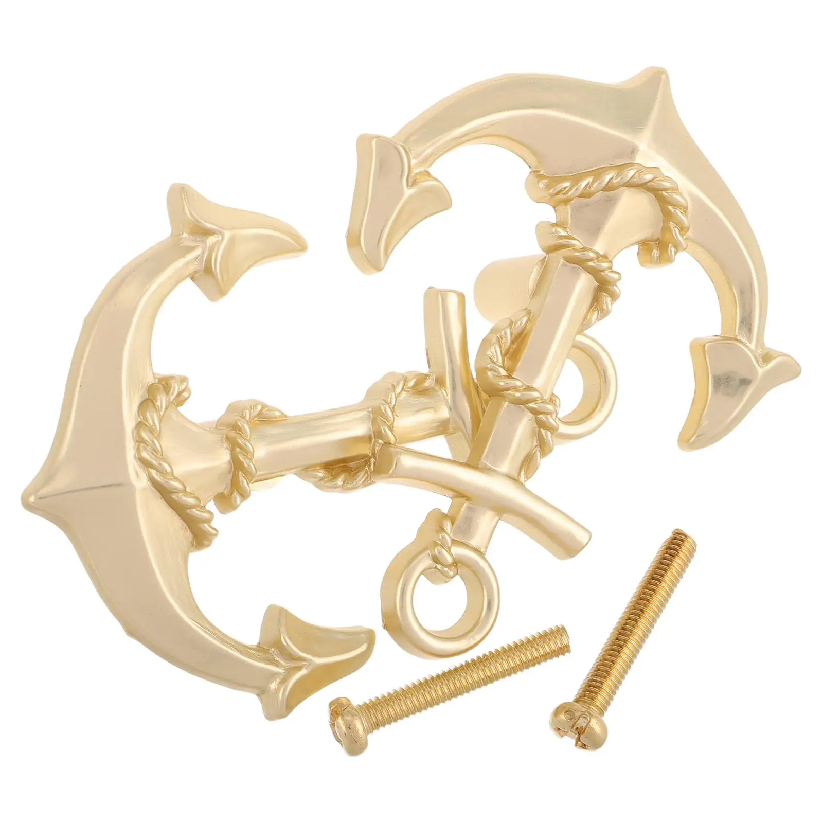 

2Pcs Cabinet Handle Drawers Door Pull Golden Zinc Alloy Vintage Farmhouse Decorative Furniture Knobs Hardware