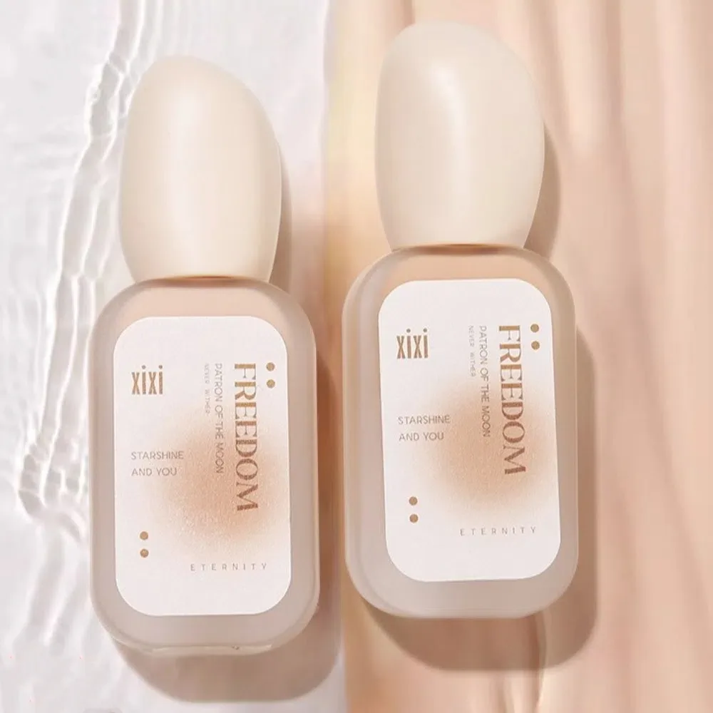 Long Lasting Liquid Foundation Non-Sticking Powder Sweatproof Moisturizing Concealer Lightweight Oil Control Face Contour Liquid