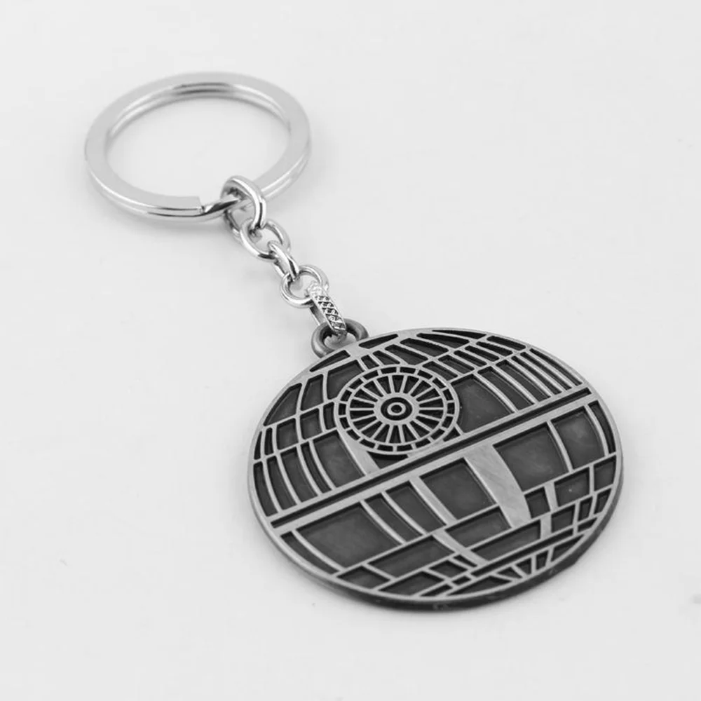 Disney Star Wars Keychain Luxury Silver Color Millennium Falcon Darth Vader Helmet Metal Pendant Key Holder Fashion Accessories