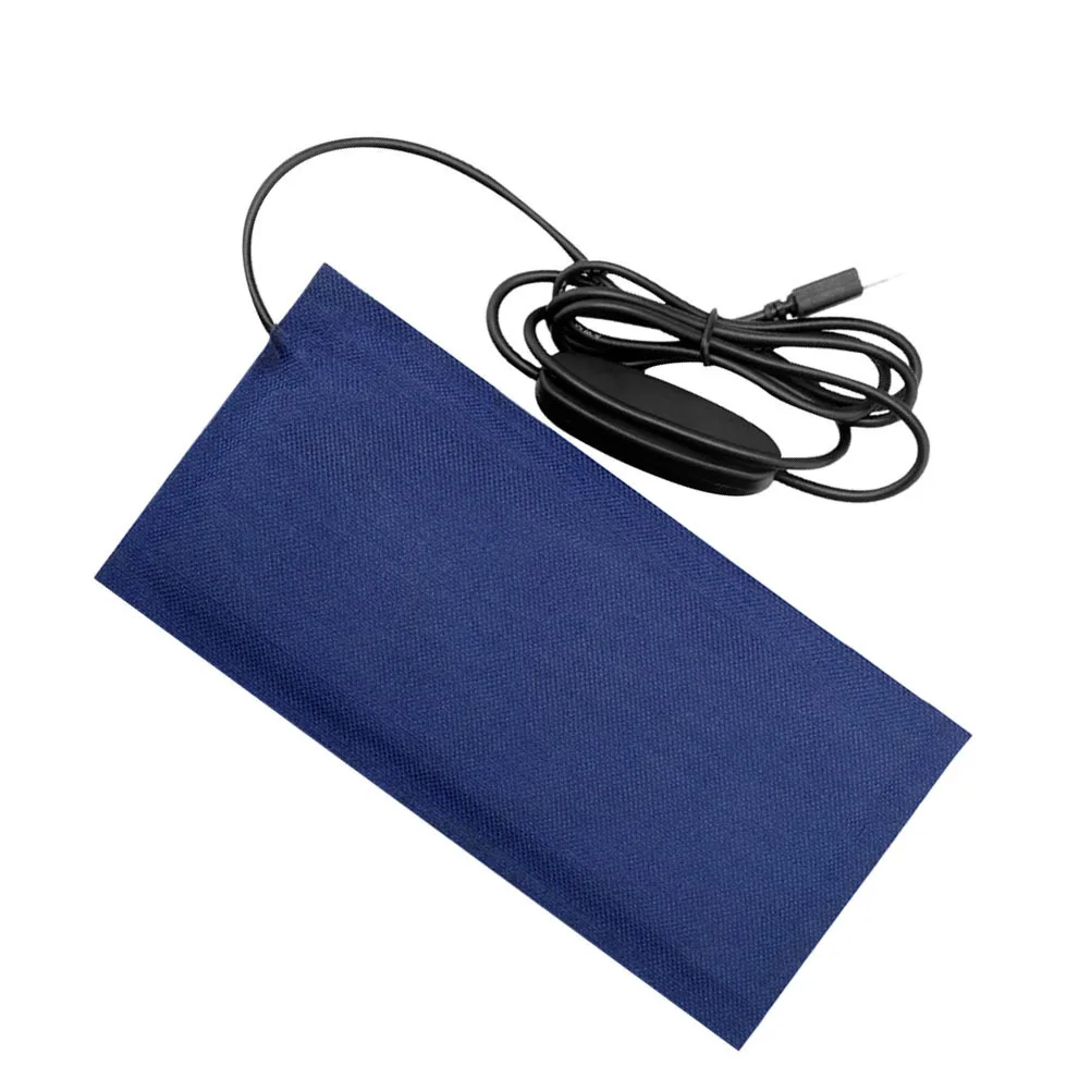 

Pet Electric Heating Pad Size S Blue USB Powered Waterproof Adjustable Temperature Blanket for Pets Dog Cat Heating Mat