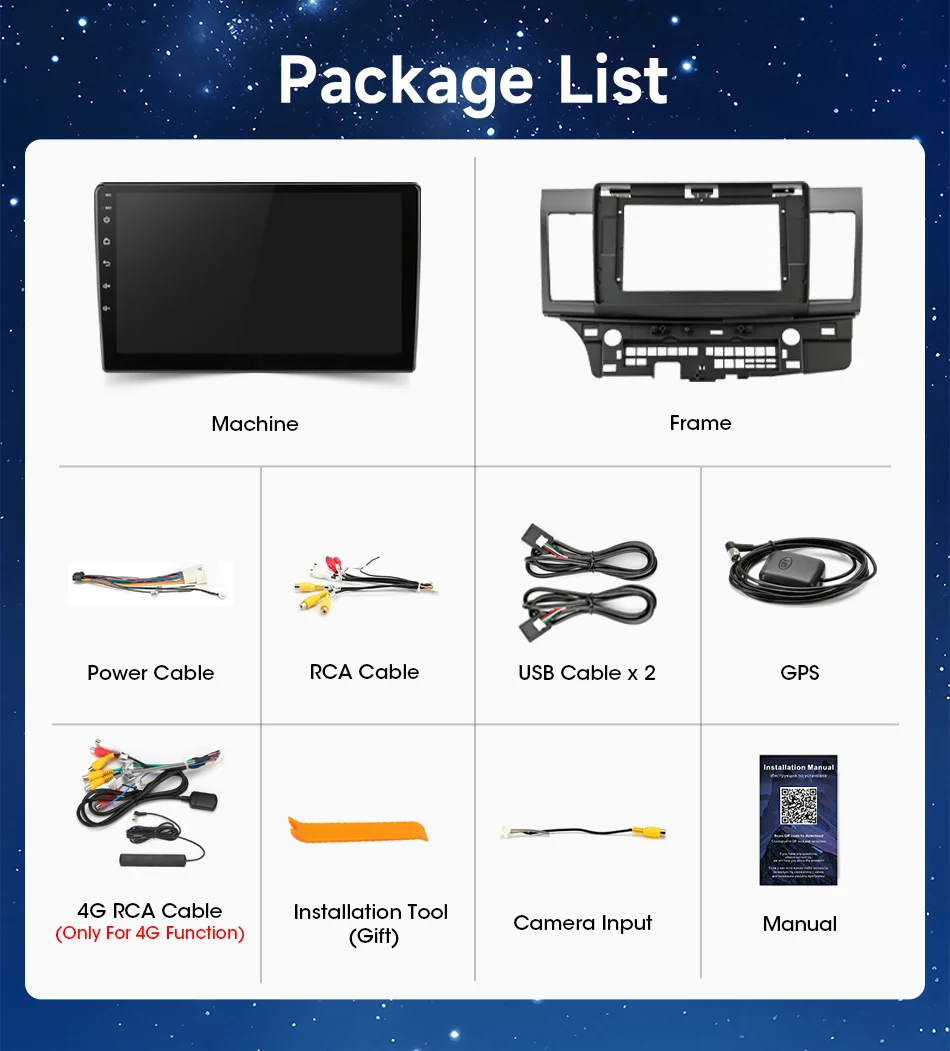 Srnubi Autoradio für MITSUBISHI LANCER 9 10 X 2008 2009 2010 2011 - 2016 Carplay Android Auto Multimedia Navigation Stereo Audio – Detail 2
