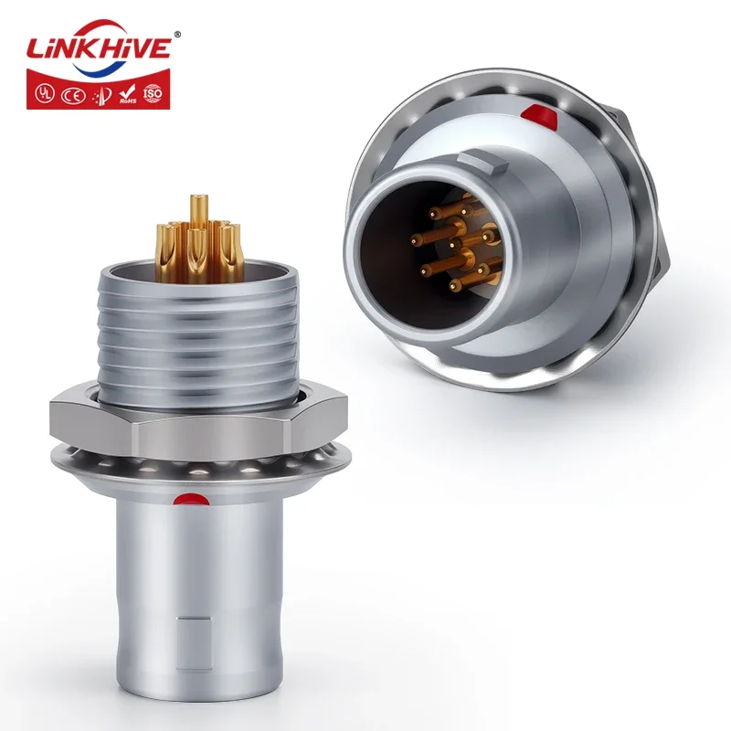 TAG Compatible with Lemo FAG Circular Male Plug Connector 0B 1B 2B 3B 2 3 4 5 6 7 8 9 10 12 14 16 18 19 20 22 24 26 30 32 Pin