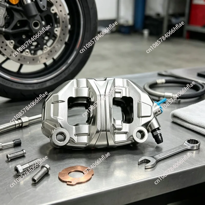 100mm Integrated Forming Brake Caliper Pump Large Heat Dissipation Brake Calipers For Motorcycle Modification