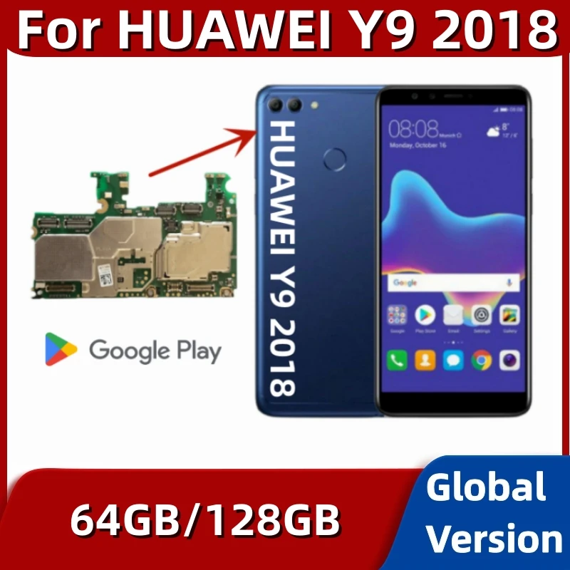 

Motherboard for Huawei Y9 2018, 64GB, 128GB, Original Unlocked Mainboard for HUAWEI Enjoy 8 Plus, with Kirin 659 Processor