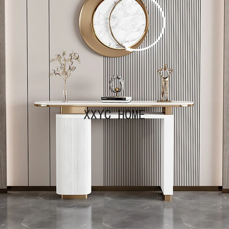 

Боковой столик в японском стиле, минималистичный Роскошный белый прямоугольный боковой столик, Скандинавская мебель для спальни