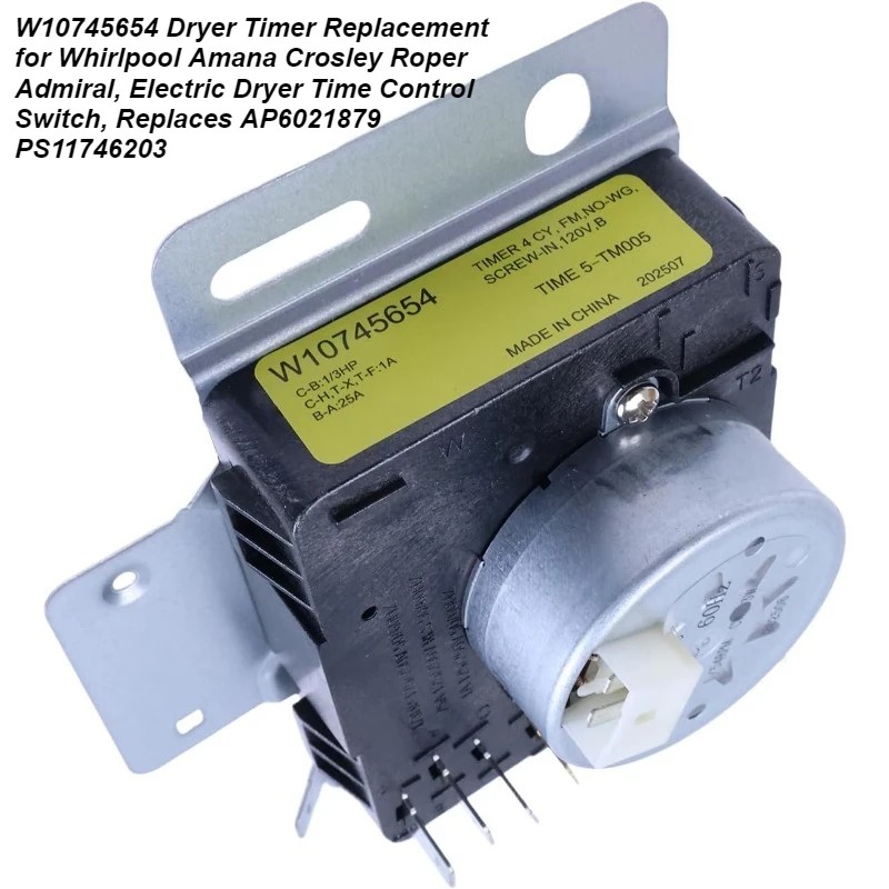 

W10745654 Замена таймера сушилки для сушилки Whirlpool Kenmore 115 В