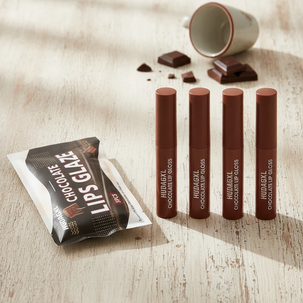 Set de 5 Labiales Líquidos Mate de Larga Duración Chocolate Five Lip Glaze para Estudiantes, Tinta de Labios Líquida Mate Aterciopelada 2026