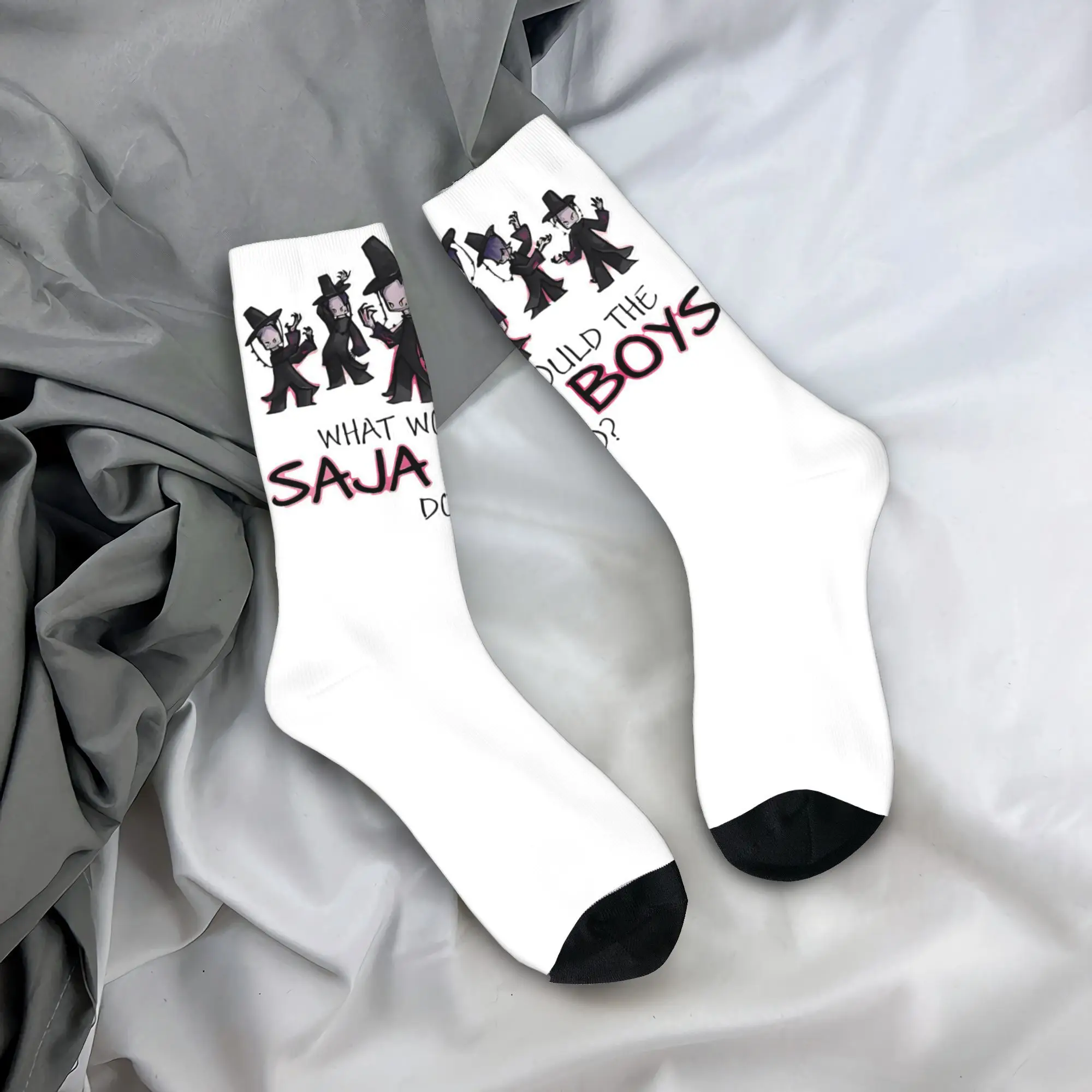 

WHAT WOULD THE SAJA BOYS DO Носки Готические чулки Женские и мужские дышащие носки для бега Осенние носки с защитой от пота