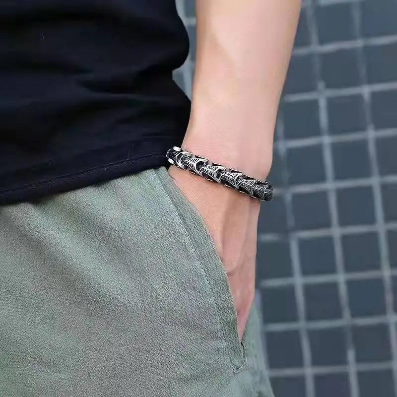 Men's Dragon Bracelet Dominant Personality Hip Hop Bracelet Hip Hop Rock Bracelet Jewelry Accessories