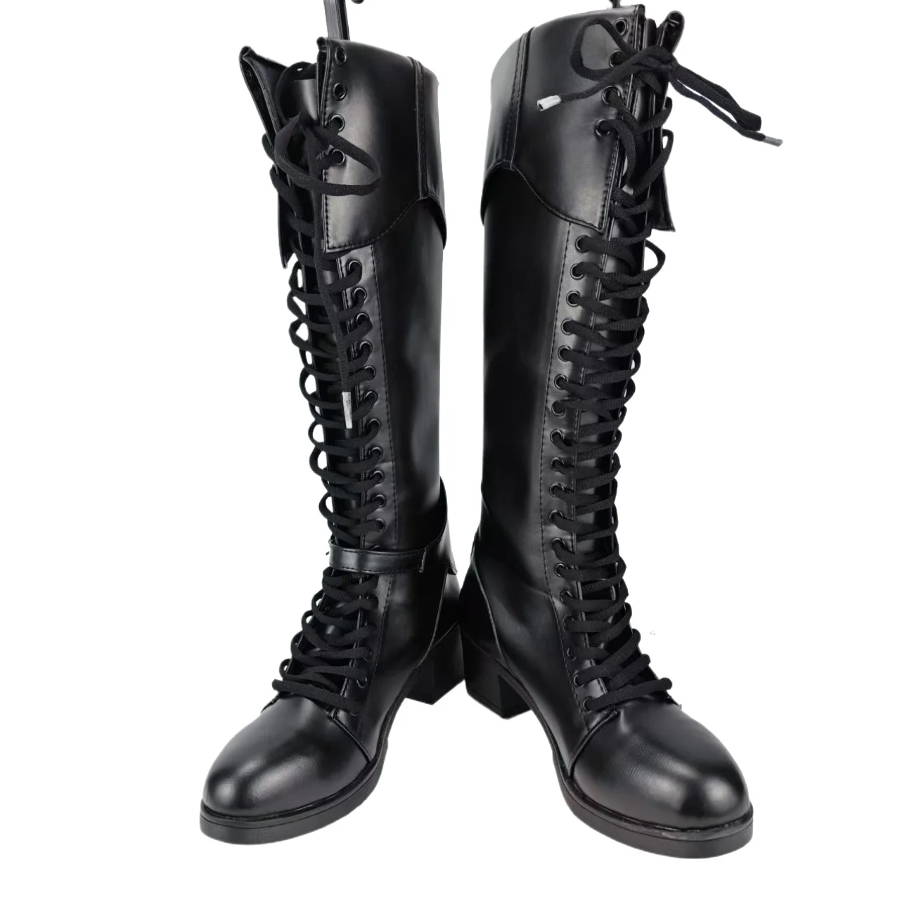 Path to Nowhere Coren Stivali cosplay Scarpe alla caviglia in pelle nera su misura Gioco di ruolo con personaggi del gioco