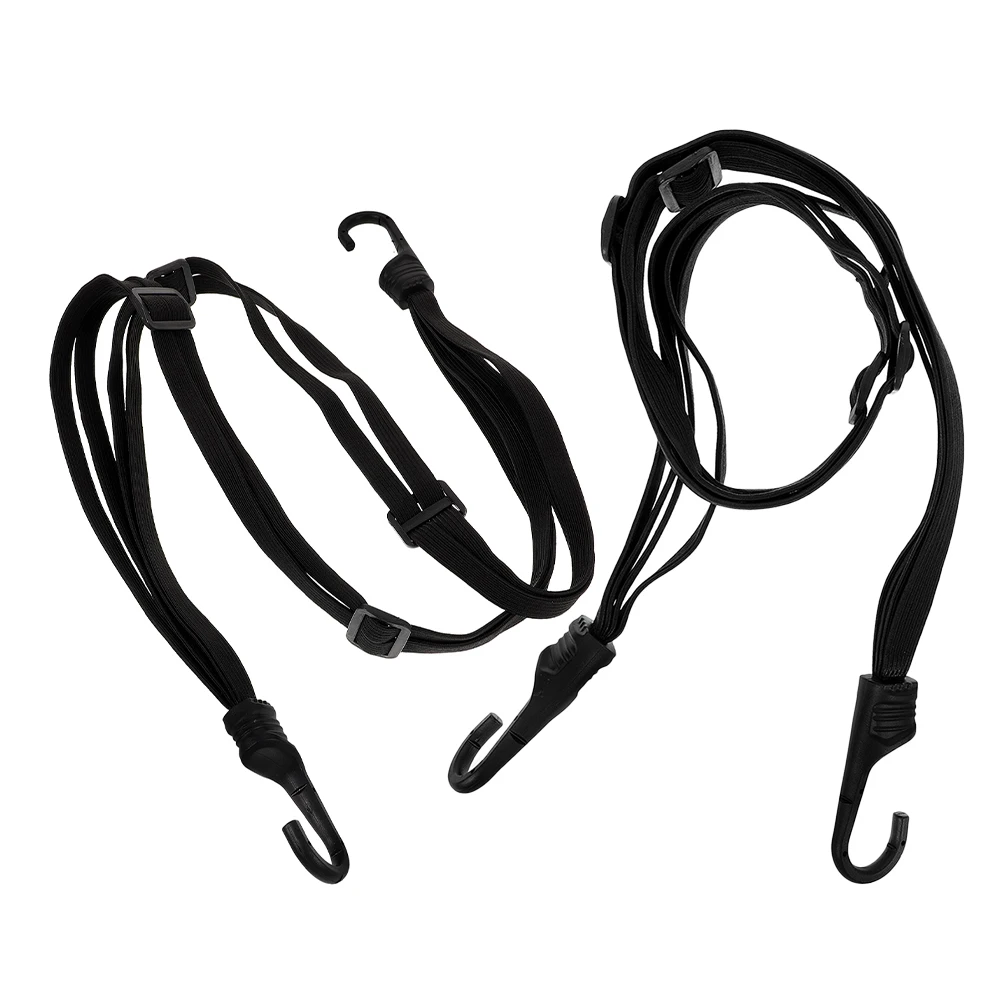 

2Pcs High Elastic Motorcycle Luggage Straps Dual Hook Adjustable Bungee Cord for Secure Cargo Tying Bike Straps for Rack