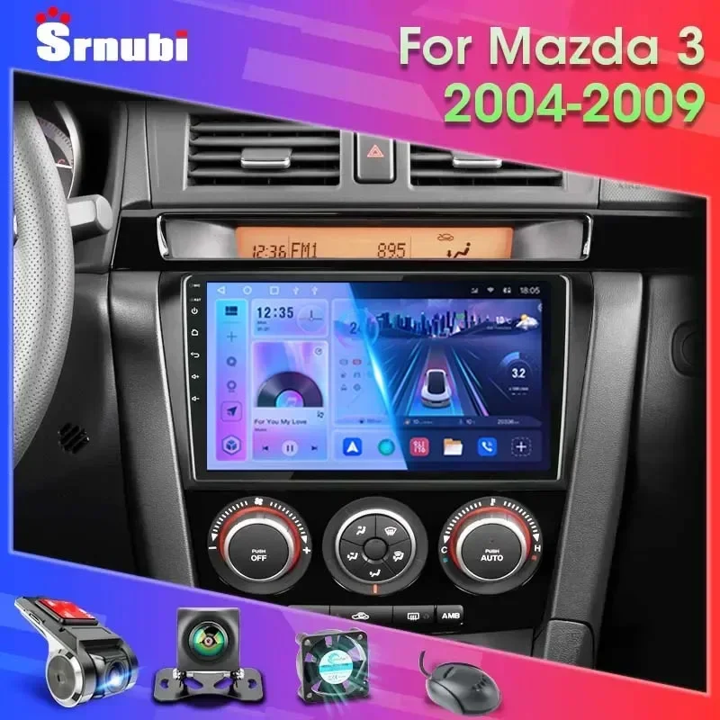 2 Din Android 11 Dành Cho Xe Mazda 3 2004-2009 Phát Thanh Xe Hơi Đa Phương Tiện Stereo Điều Hướng Với BOSE Carplay Loa đầu Đơn Vị Video