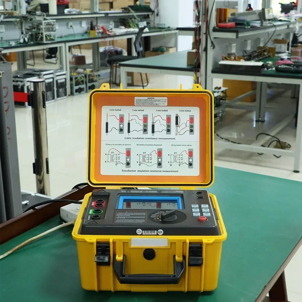 

2025 NEW Factory Price Digital 5kV 10kV 15kV 20kV Megohmmeter High Voltage Megohmeter Insulation Resistance Tester