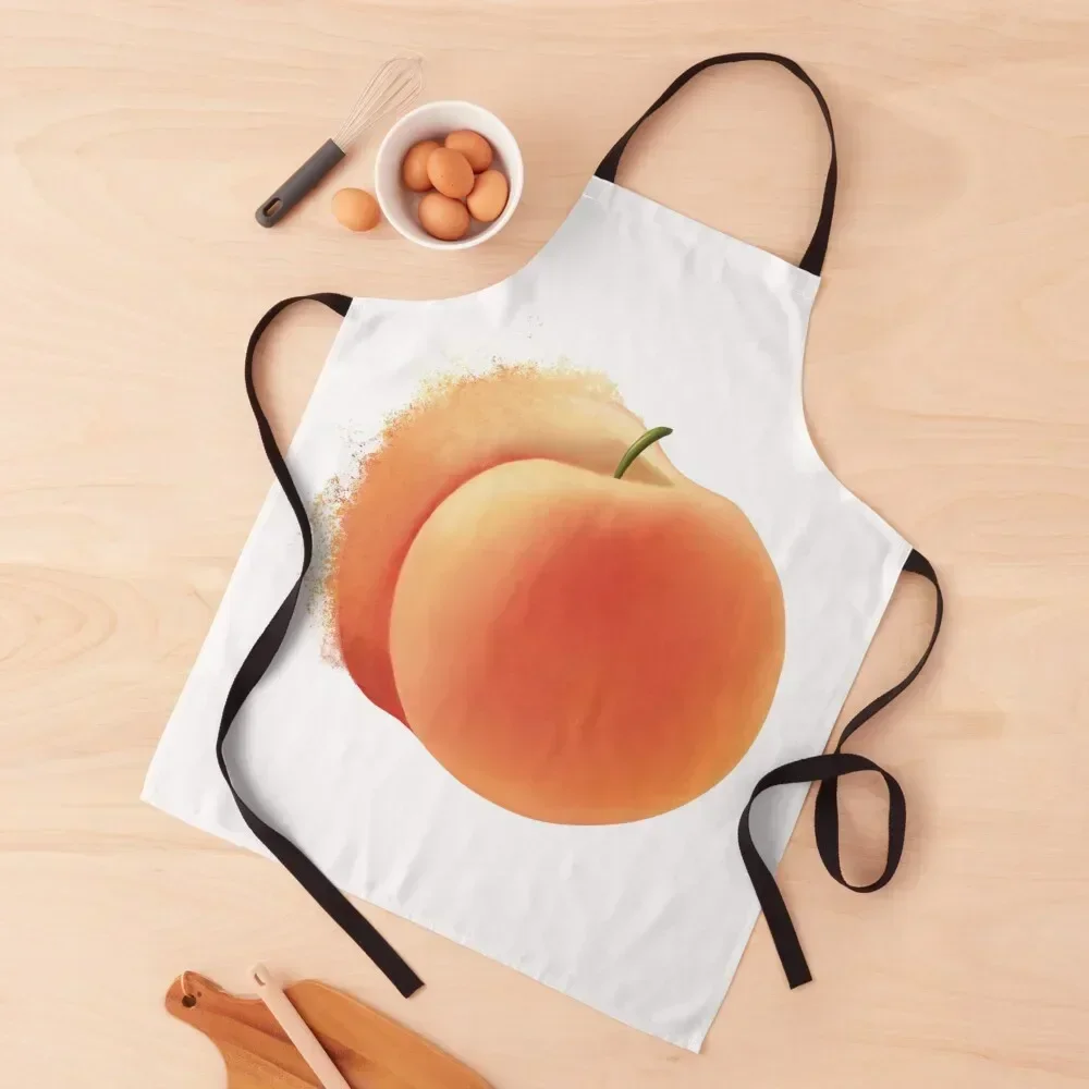 

Peach Explosion Apron Ladies Household Items Customizable Woman Apron