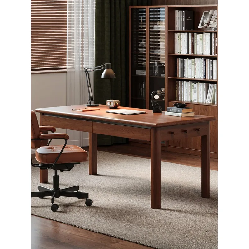 

Household solid wood desk, study table, desk, workbench