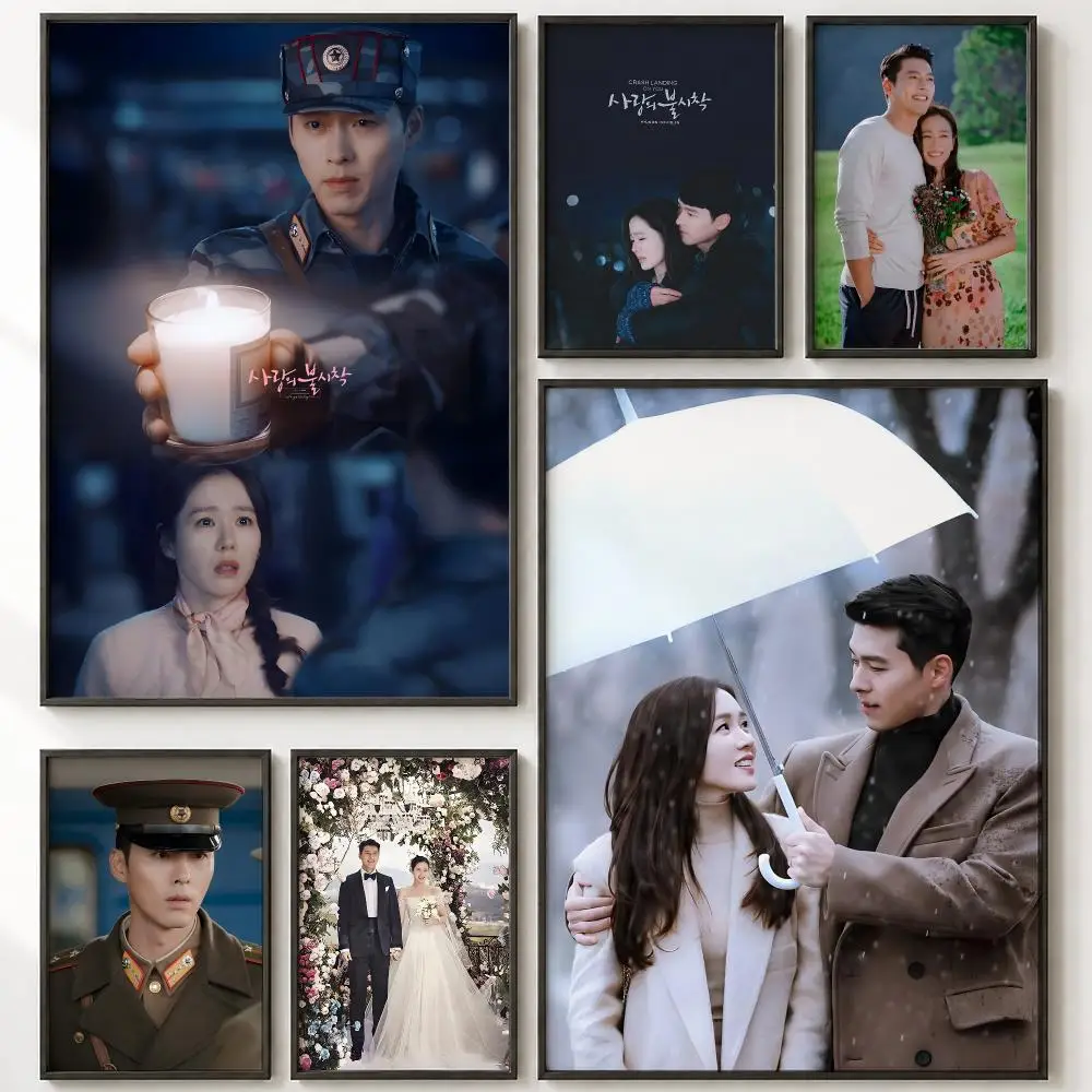 K-Drama Crash Landing on You Poster HD poster wall art self-stick no-residue for home cafe office great gift