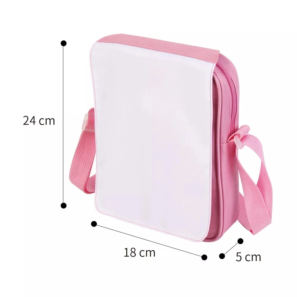 Thermal Sublimation Blank Shoulder Bag For Custom Print Small Blank Polyester Cosmetic Crossbody Bag Sublimation Messenger Bags