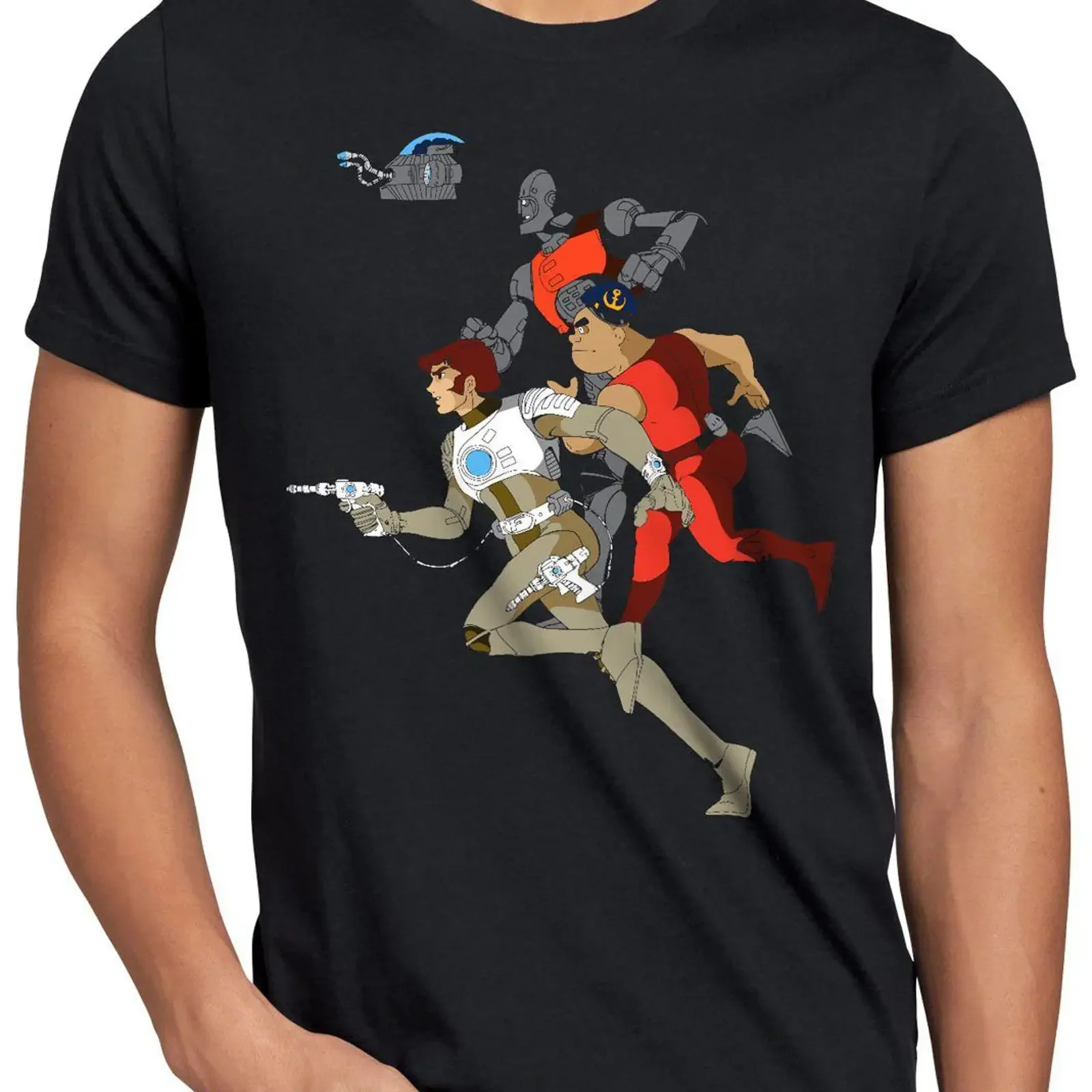 style3 T Shirt Comet Crew anime spaceship captain future series blu ray dvd vintage Washed Versatile Soft Comfortable Stylish