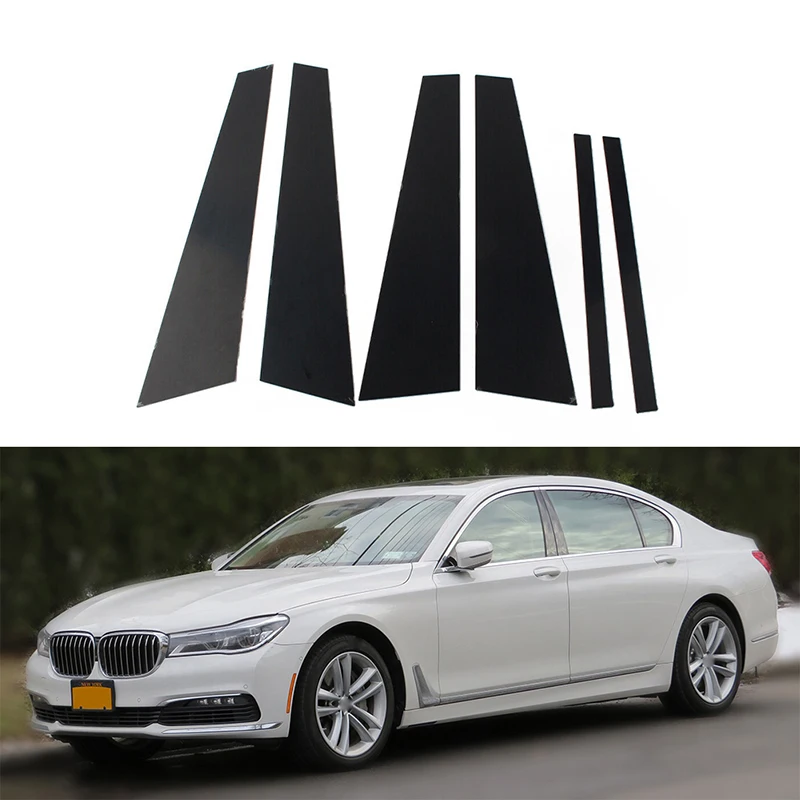 Car Door Window Pillar Post Trim Molding Cover B C Column Stickers for BMW 7 Series G11 G12 730i 730Li 740i 740Le 750i 2016-2022