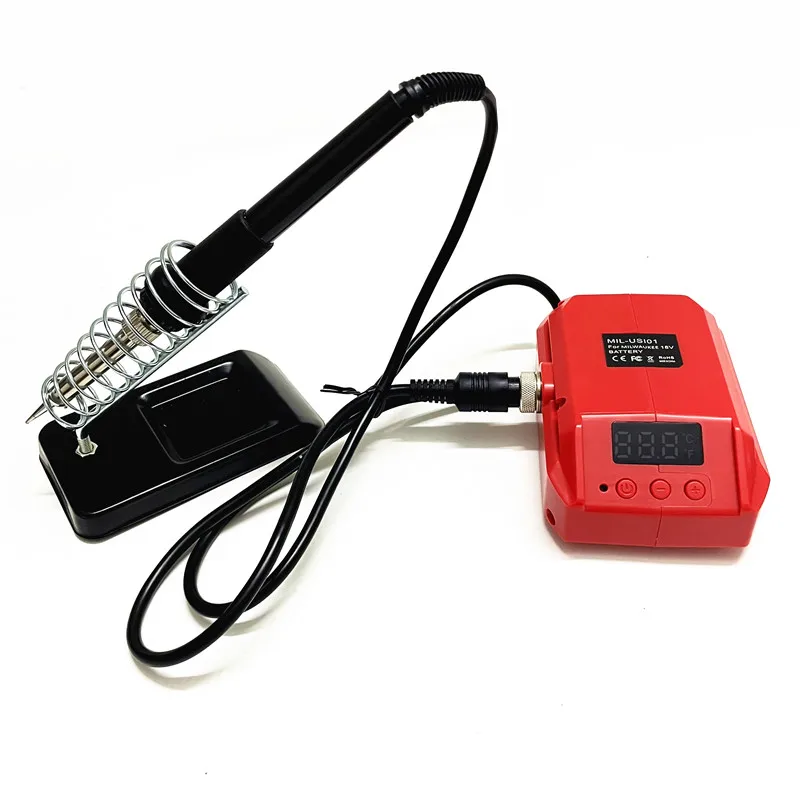 Fit For Milwaukee 18V Battery 60W Electric Soldering Iron Cordless Welding Tools Adjustable Internal Heating Power Tools