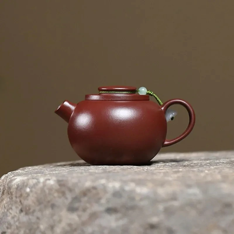 

Chinese Yixing Purple Clay Teapot Beauty Tea Infuser Kettle Vintage Household Handmade Tea Pot Zisha Teaware Tea Set 90ml