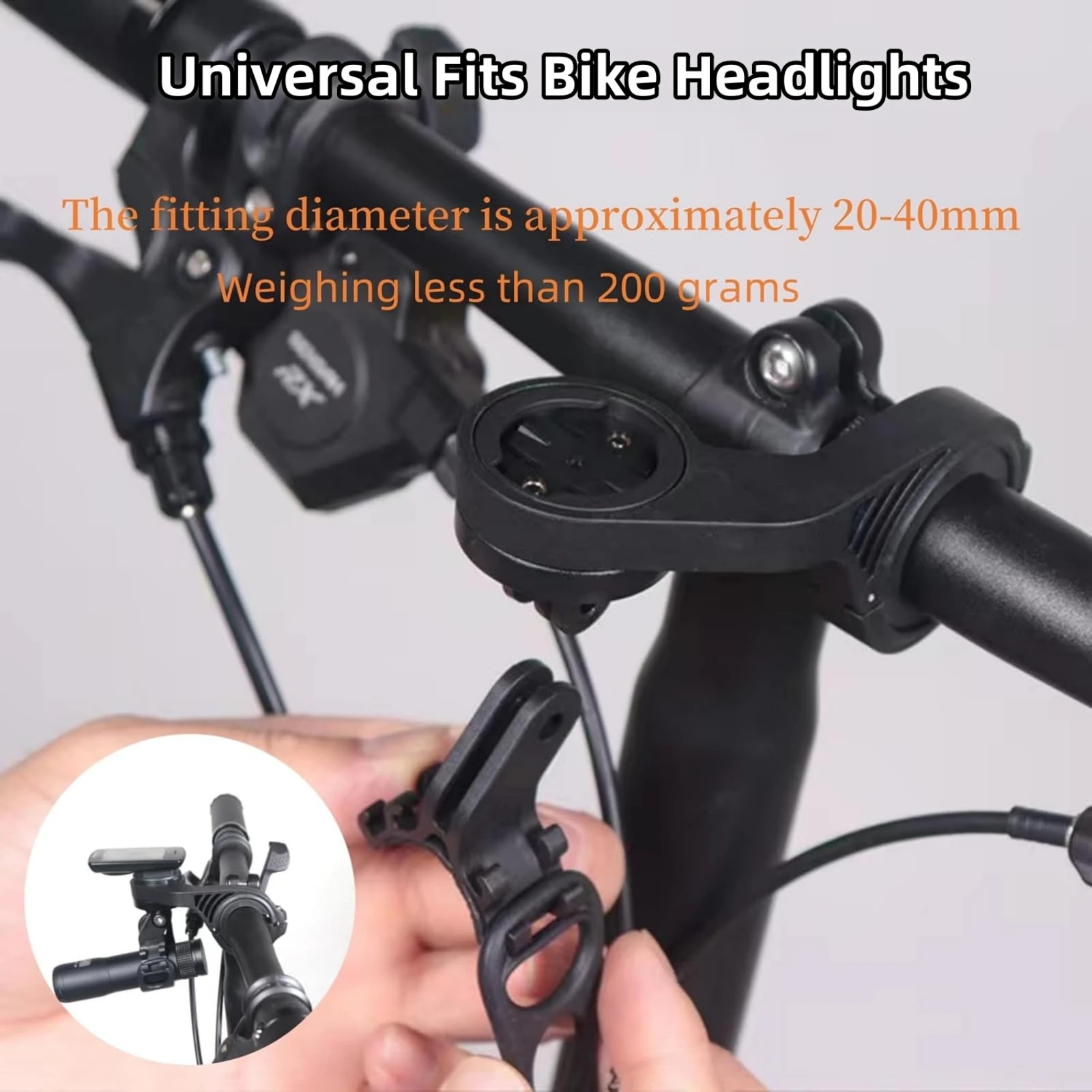 حامل كمبيوتر الدراجة من SUKOU مع حامل GoPro السفلي + دعامة إضاءة لملحقات الدراجة Garmin Majin Xingzhe Blackbird IGPS