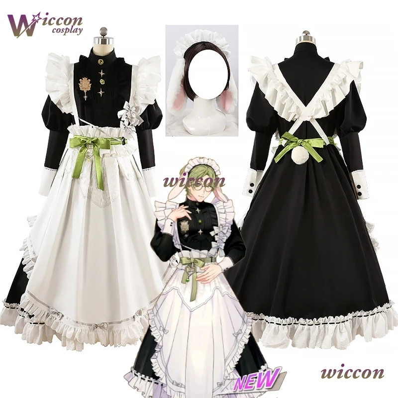 

Косплей Nu Carnival Oriwen Olimeng платье горничной милое кружевное платье с бантом для девочек косплей Хэллоуин вечерние сексуальная Лолита горничная Рождество