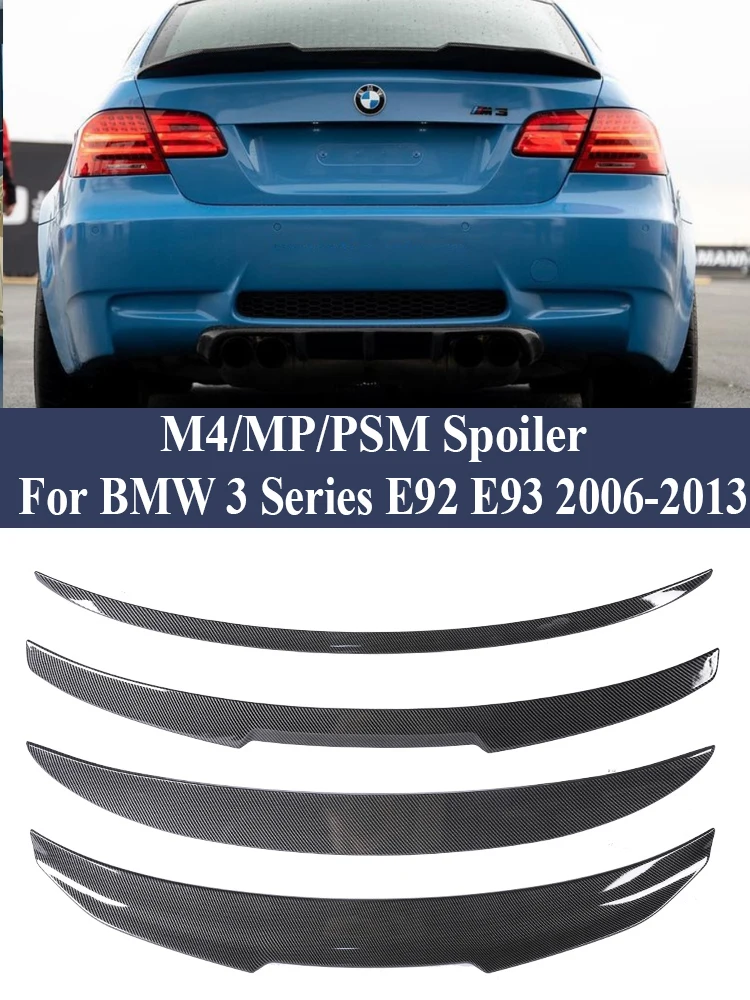 

Rear Bumper Trunk Spoiler Kit for Carbon Fiber M3 M4 MP PSM Style Roof Spoiler Lip BMW 3 Series E92 E93 2006 -2014 320i 325i