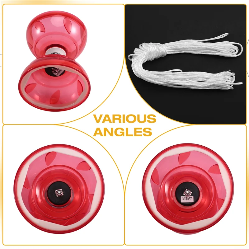 Highly Recommended Three-Bearing Double-Head For Diabolo Outdoor Fitness For Elderly Children Yo-Yo Play