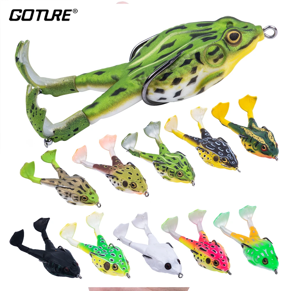 Goture-Silicone Fishing Lure, Double Propeller, Soft Bait, Artificial Wobbler for Fishing, Topwater, 8cm, 9cm, 10cm