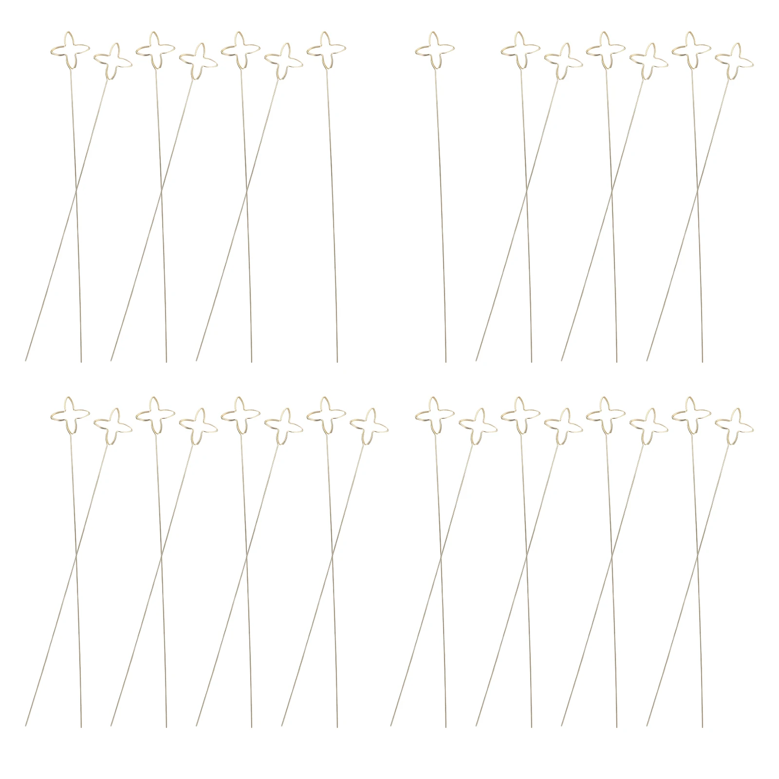 

Flower Card Holder for Party Floral Message Clamp Picks Stick Clip Place Sticks Clips