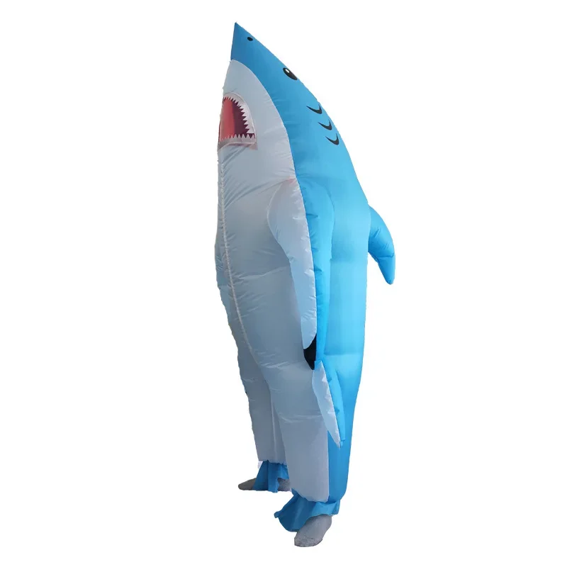 Halloween Rave Night Cosplay Stage Performance Holiday Event Birthday Party Cartoon Animal Puffy Saw Shark Inflatable Costume