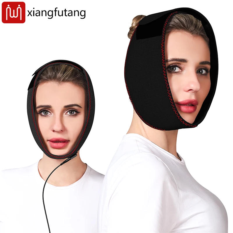 

Carbon Fiber Heated Chin Strap Relieves Wisdom Tooth Pain Aids Jaw Facial Recovery Eases Gum Pain Portable USB Power warm