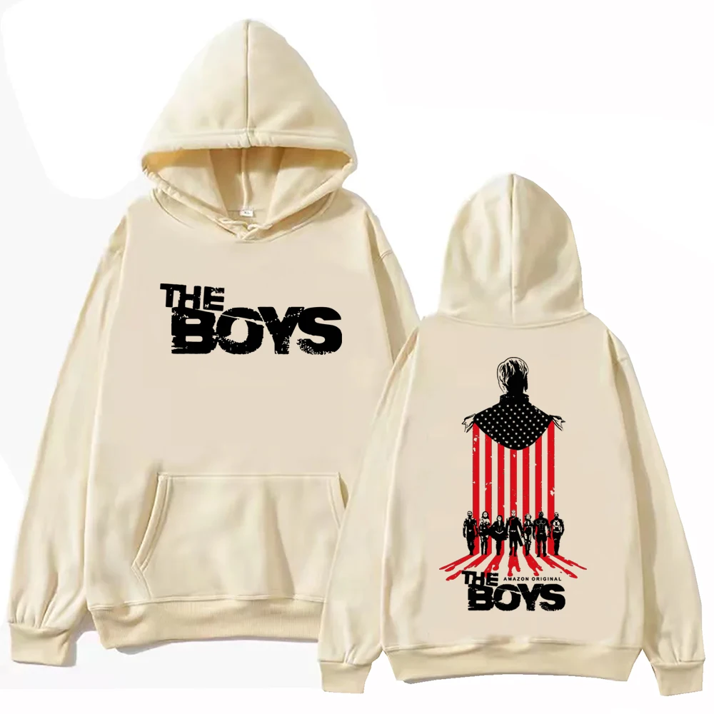 The Boys The Homelander Hoodie Harajuku Hip Hop Pullover Tops Popular Music Sweatshirt Fans Gift