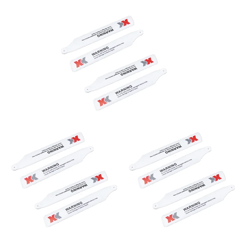 T31C-12Pcs K100.005 Main Blade Propeller Paddle For Wltoys XK K110 K110S K100 RC Airplane Spare Parts Accessories