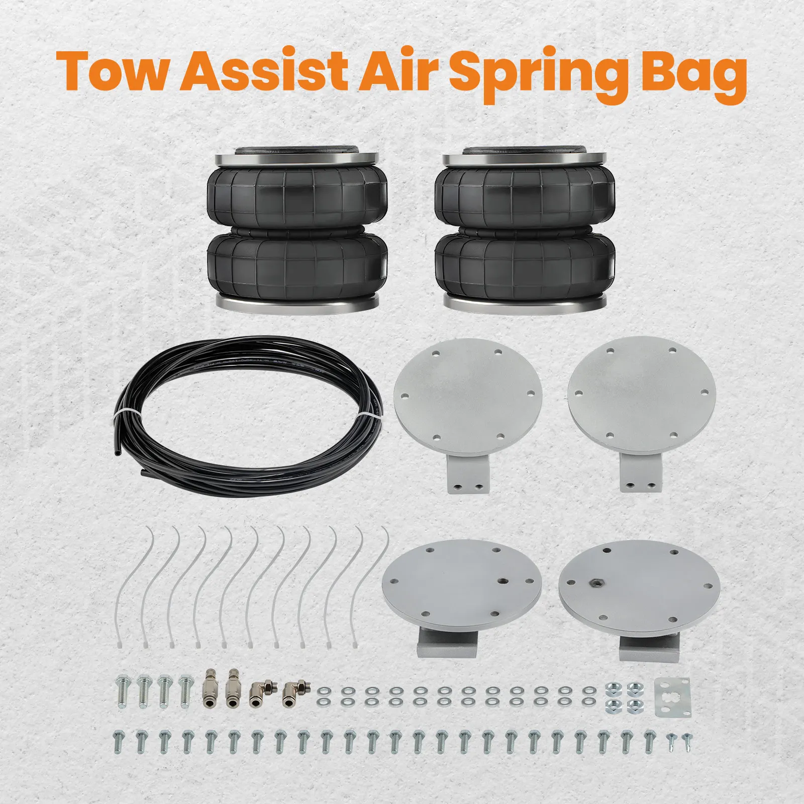 Rear Air Leaf Spring Bag Helper Kit Fit for Toyota Hilux 4WD 2015-On Heavy Duty  4000KG Air Suspension Bag