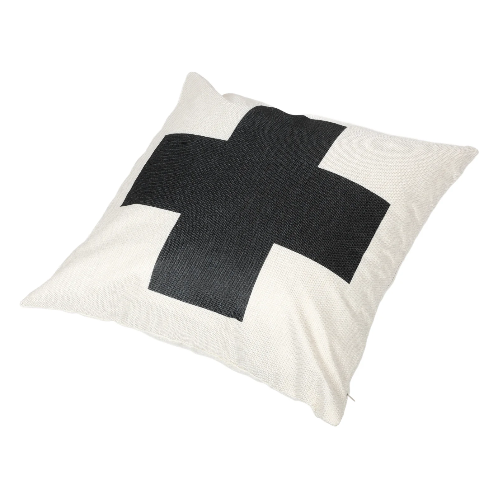 

Cross Pillowcase Material Religious Symbol Decorative Pillow Protector for Bedroom Living Room Church Removable