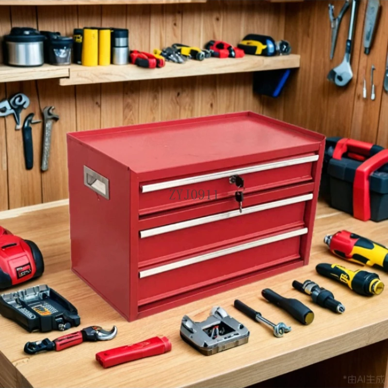 เครื่องใช้ในครัวเรือนตู้เก็บของเดสก์ท็อปสํานักงานเครื่องมือวัดทํางานกล่องเหล็ก