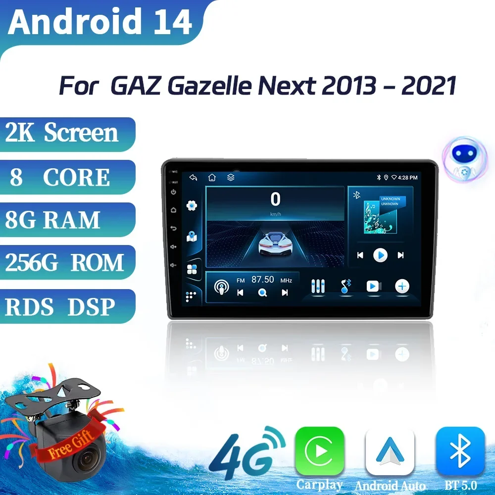 

Android 14 Multimedia For GAZ Gazelle Next 2013-2021 Autoradio Car Radio QLED Player Navigazione Wireless Carplay Touch Screen