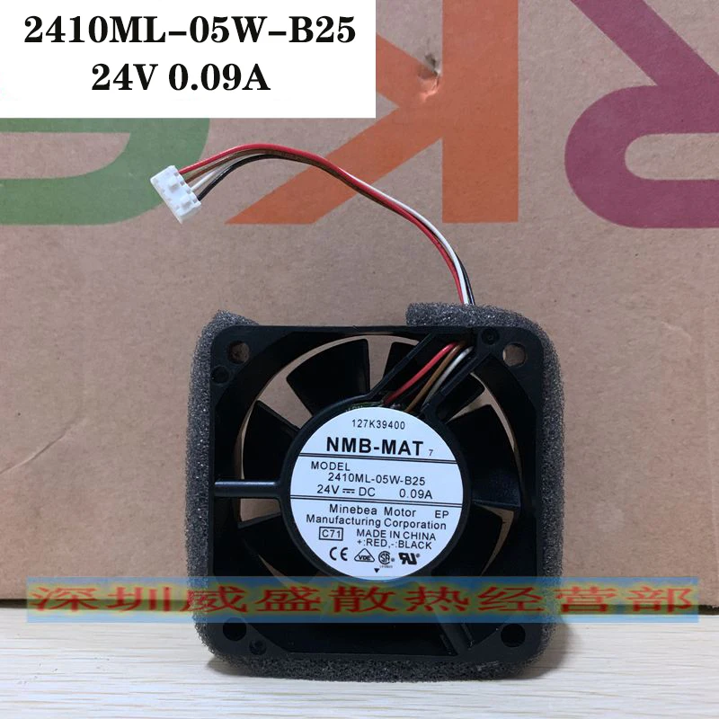 

New original for NMB 2410ML-05W-B25 24V 0.09A 6CM 60*25mm 4-wire mute inverter fan