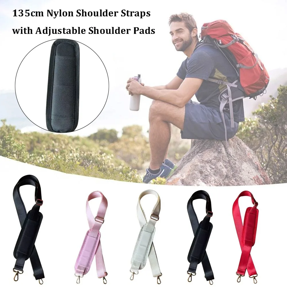 Detachable Breathable Nylon Shoulder Straps 135cm 4 Colors Shoulder Strap Pad Cushion Non Slip Strap Pad